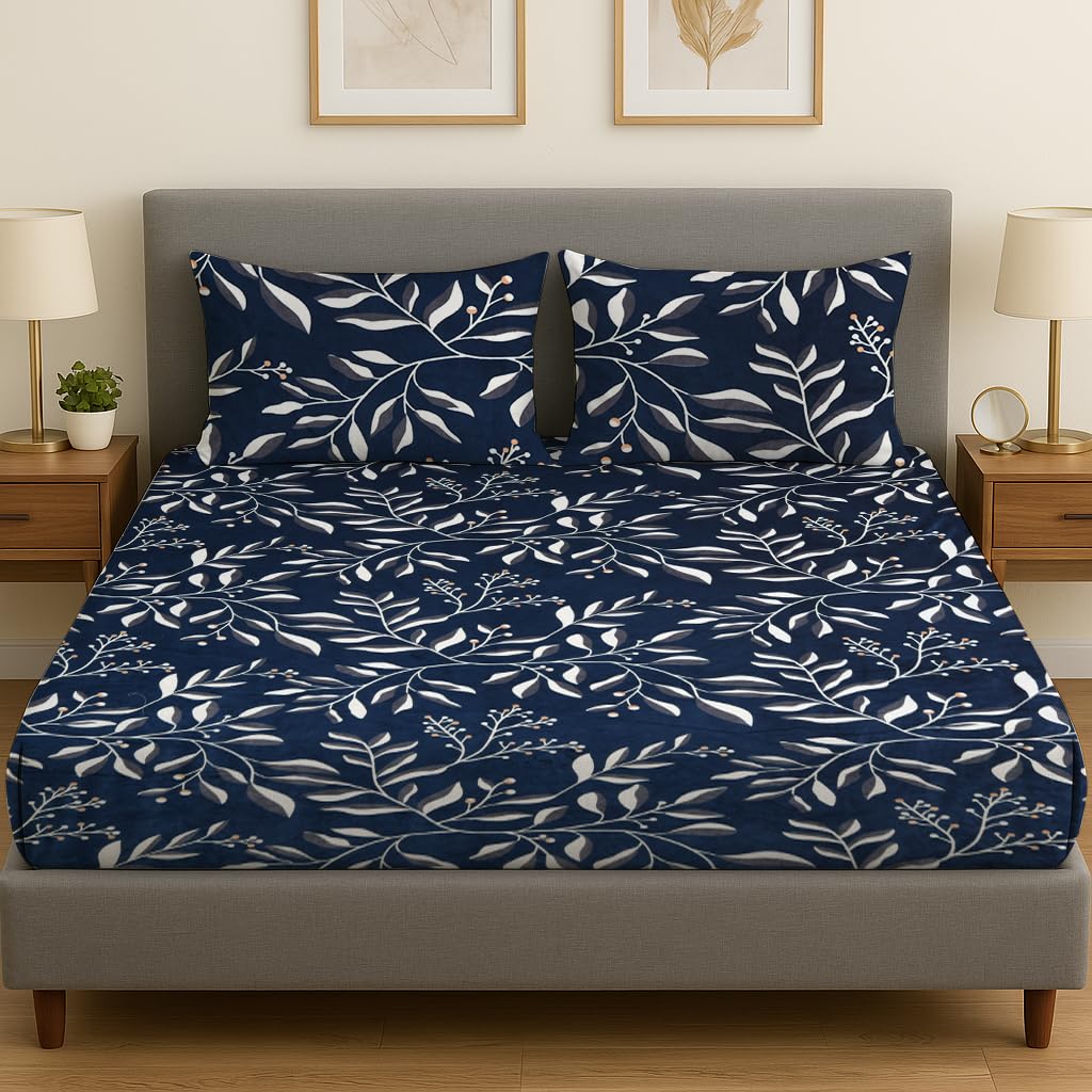 Double Bed Sheet with Pillow Covers