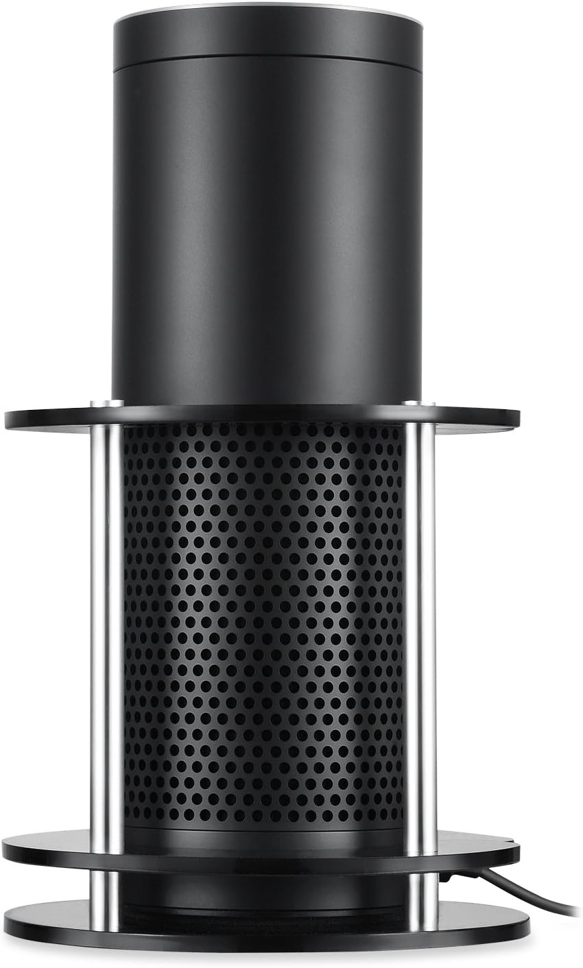 Speaker Stand for Amazon Echo, Echo Plus, UE Boom and Other Models - Protect and Stabilize Alexa by Wasserstein (Black)