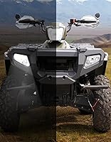 Vista 8 de A & UTV PRO Carcasa de faros delanteros para Polaris Sportsman 500 HO EFI TOURING 2005-2010, cubiertas de luz delantera izquierda y derecha