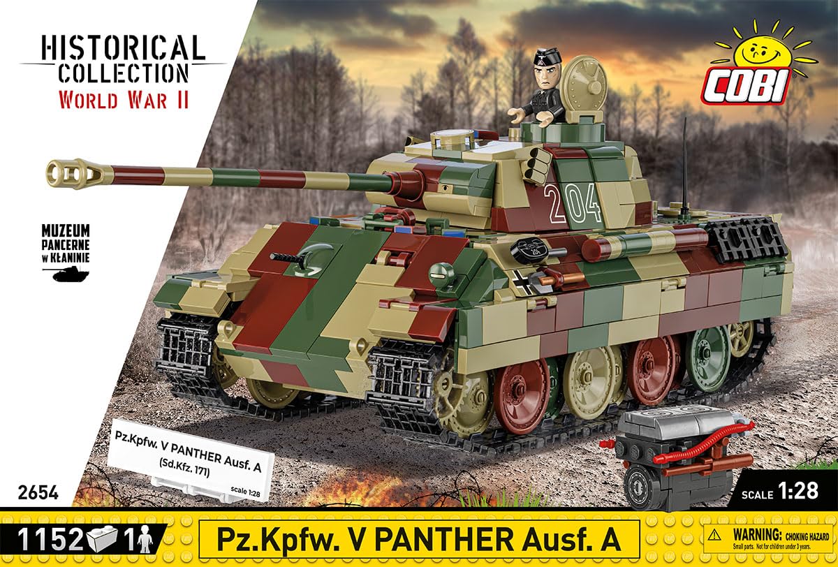 COBI Colección Histórica WWII PZ.KPFW. V Panther AUSF. A (SD.KFZ.171) Tanque