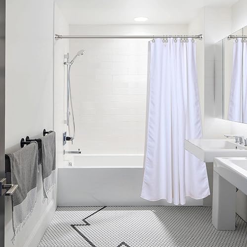 Miniatura 8 de Ganchos de ducha Anillos dobles para cortina de ducha para baño Ganchos resistentes a la corrosión para cortina de ducha o forro Anillos de