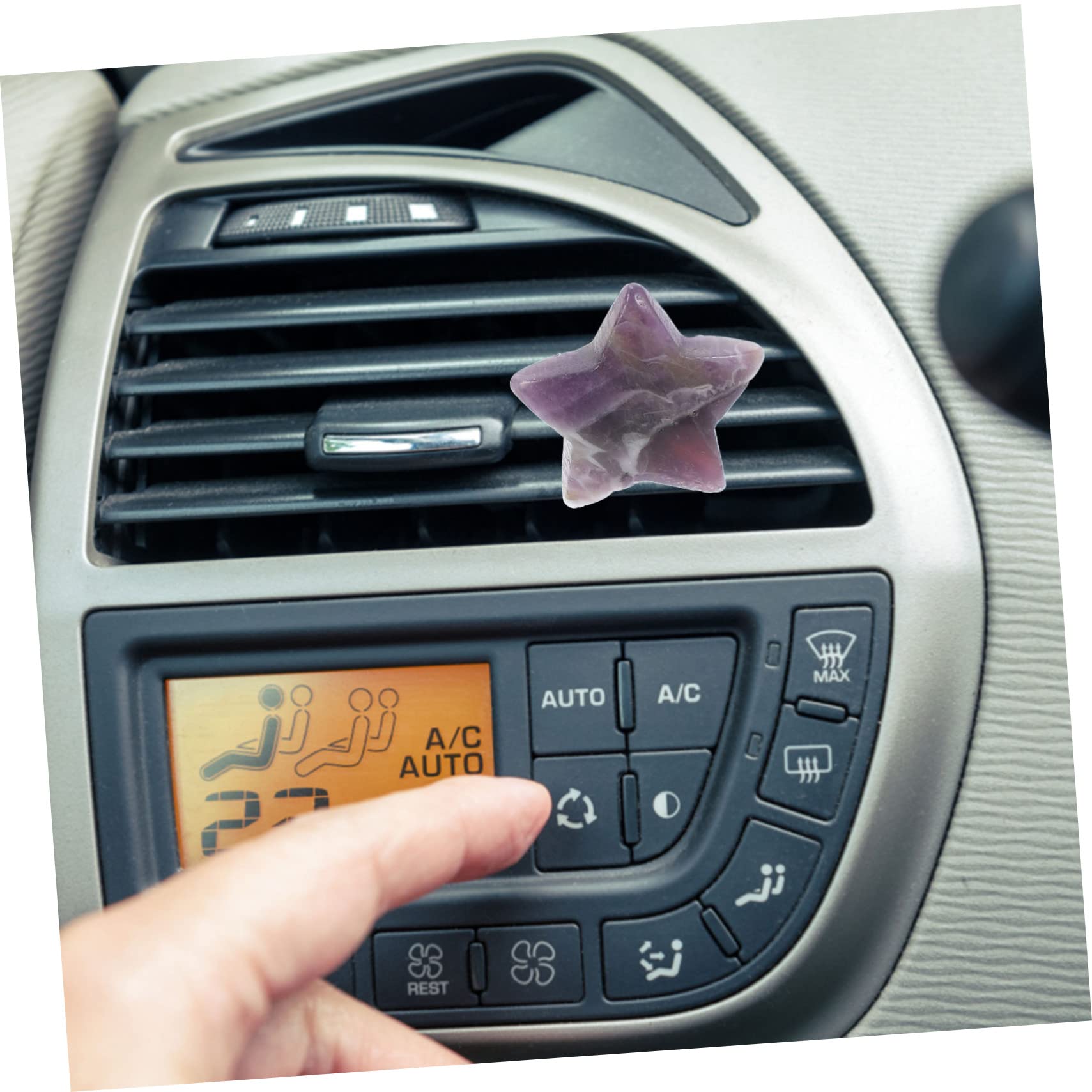 iplusmile 10pezzi Clip Decorativa Per Bocchetta Aria Auto Con Design Di e Stella Ornamentazione Cristallo Per Decorazioni Auto e Ufficio Installazione Facile Senza Attrezzi Per e Profumi