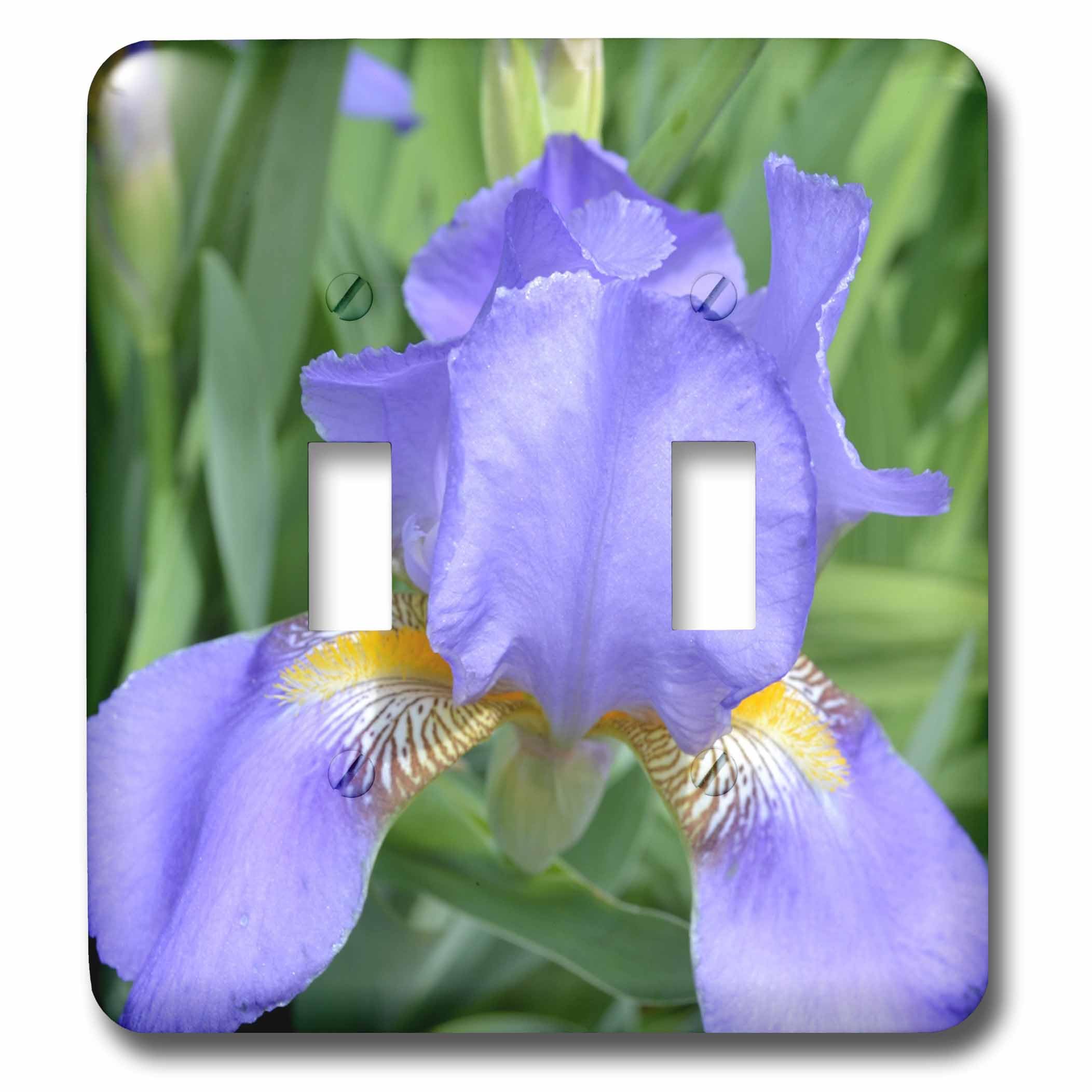 Purple Iris interrupteur à bascule haut de gamme finition 3dRose