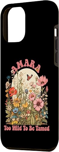 Miniatura 2 de iPhone 13 Pro Max AMARA Name Cute Retro Girls Wildflower AMARA Name Case