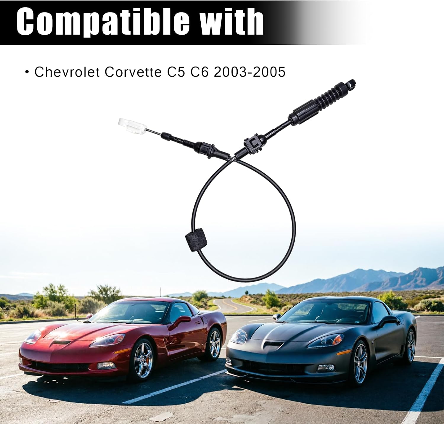Automatic Transmission Gear Shifter Cable for Corvette C5 C6 2003 2004 2005 Auto Trans Control Lever Cable Assembly Range Select Lever Kit 10352529 10338402 10326083