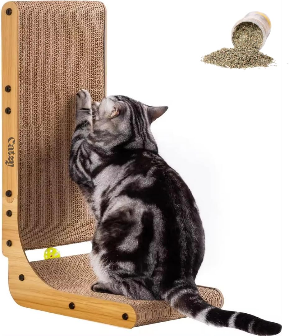 CATZY | Rascador para Gatos en Forma de L Grande Rascador para Gatos ...