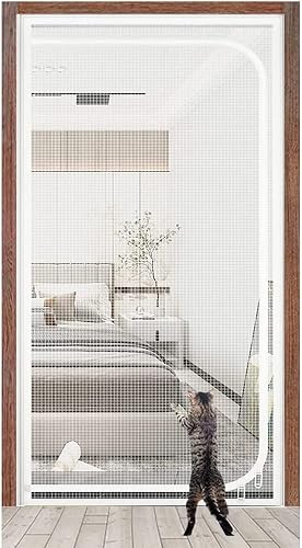 RAMSER Rejilla De Balcón For Gatos, Adecuada For Puertas De 90 Cm X 210 Cm, For Sala De Estar, Dormitorio