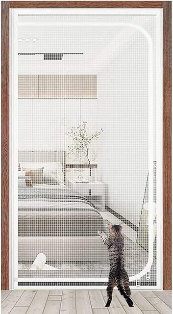 RAMSER Rejilla De Balcón For Gatos, Adecuada For Puertas De 90 Cm X 210 Cm, For Sala De Estar, Dormitorio