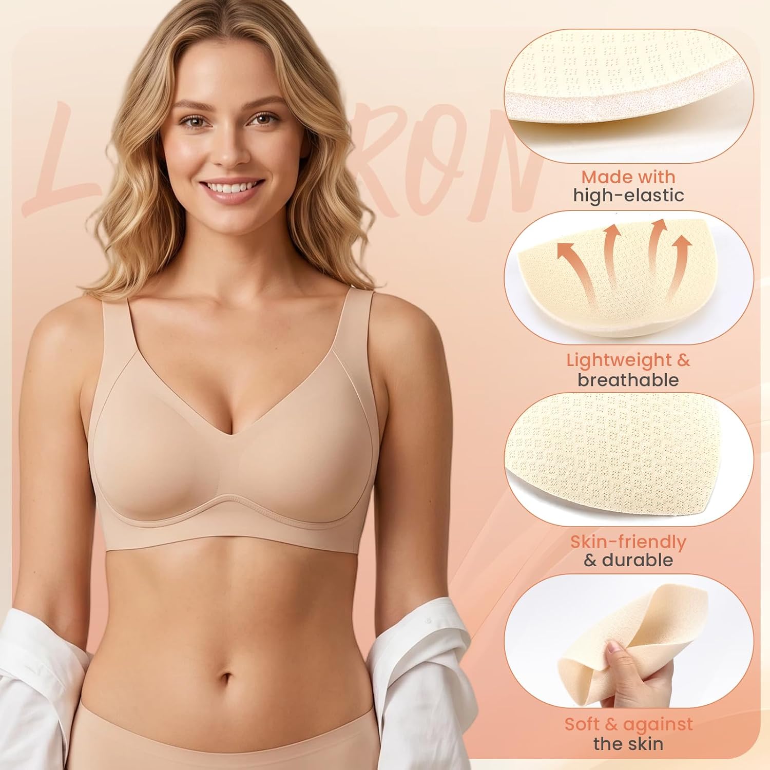 Bra Pads Inserts,Removable Sports Bra Inserts,6/12 Pairs | A/B,B/C,C/D Cup Optional Bra Cups Insert for Women