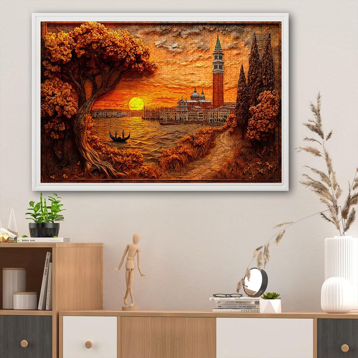 Puzzle 5000 elementów, krajobraz, zachód słońca, 5000 elementów, drewniane puzzle dla dorosłych, trudna łamigłówka, gra logiczna dla całej rodziny, dekoracja pokoju, prezenty dla kobiet P-32