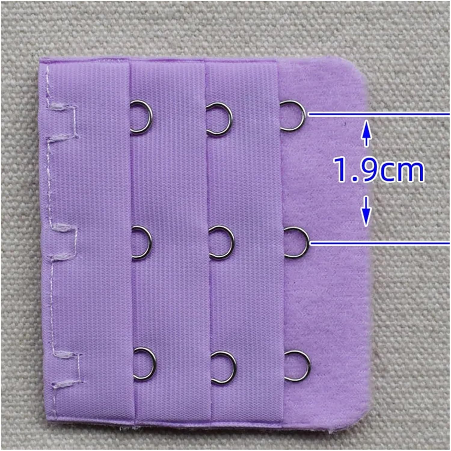 Bra Extenders 3 Hooks 100pcs 3-Row 3-Hook Bra Extender with Stainless Steel Hooks