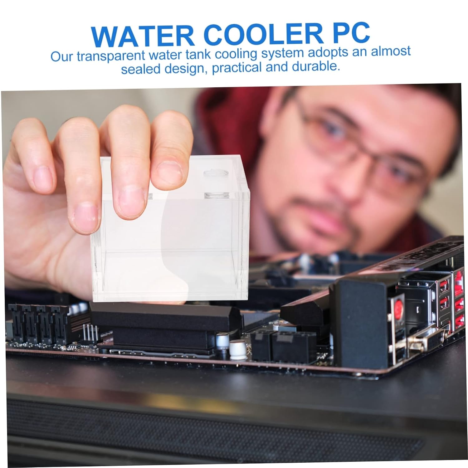 STOBOK 2pcs Tank for Water Cooling Acrylic Water Cooling System Easy Installation