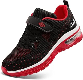 Xikoro Kids Sneakers Boys Girls Air Cushion Athletic Running Trainers Lightweight Breathable Walking Sports Tennis Shoes