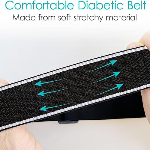 Miniatura 4 de Cinturón de bomba de insulina, bolsa de cintura médica expandible, cinturón para correr para diabéticos con bolsillo, cintura ajustable, suministros