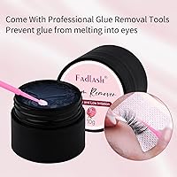 Vista 5 de Eyelash Extension Remover 10g Lash Extension Remover Dissolves Powerful for Lash Extensions Lash Glue Remover Low Irritation for Sensitive Skin(Rose)
