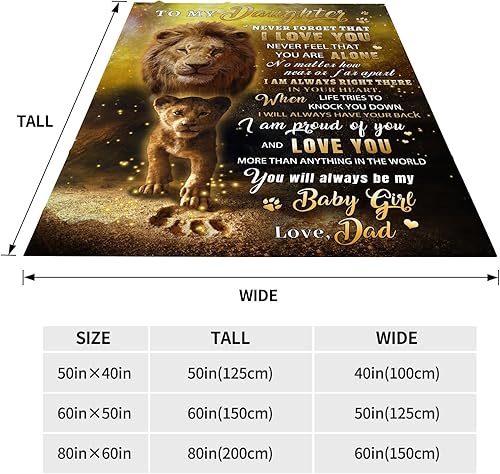 Miniatura 6 de WUTZTIFE Manta de franela para cumpleaños, aniversario, graduación, sofá, dormitorio, 50 x 60 pulgadas