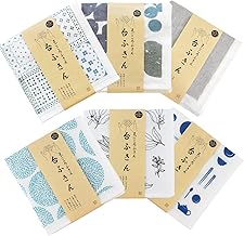 Trampalan Mosquito Net Fabric, Table Cloth, Set of 6, Magokoro Dish Towels, Shin Shikaku, 7 Layers, Made in Nara Prefecture, Quick Drying, Absorbency