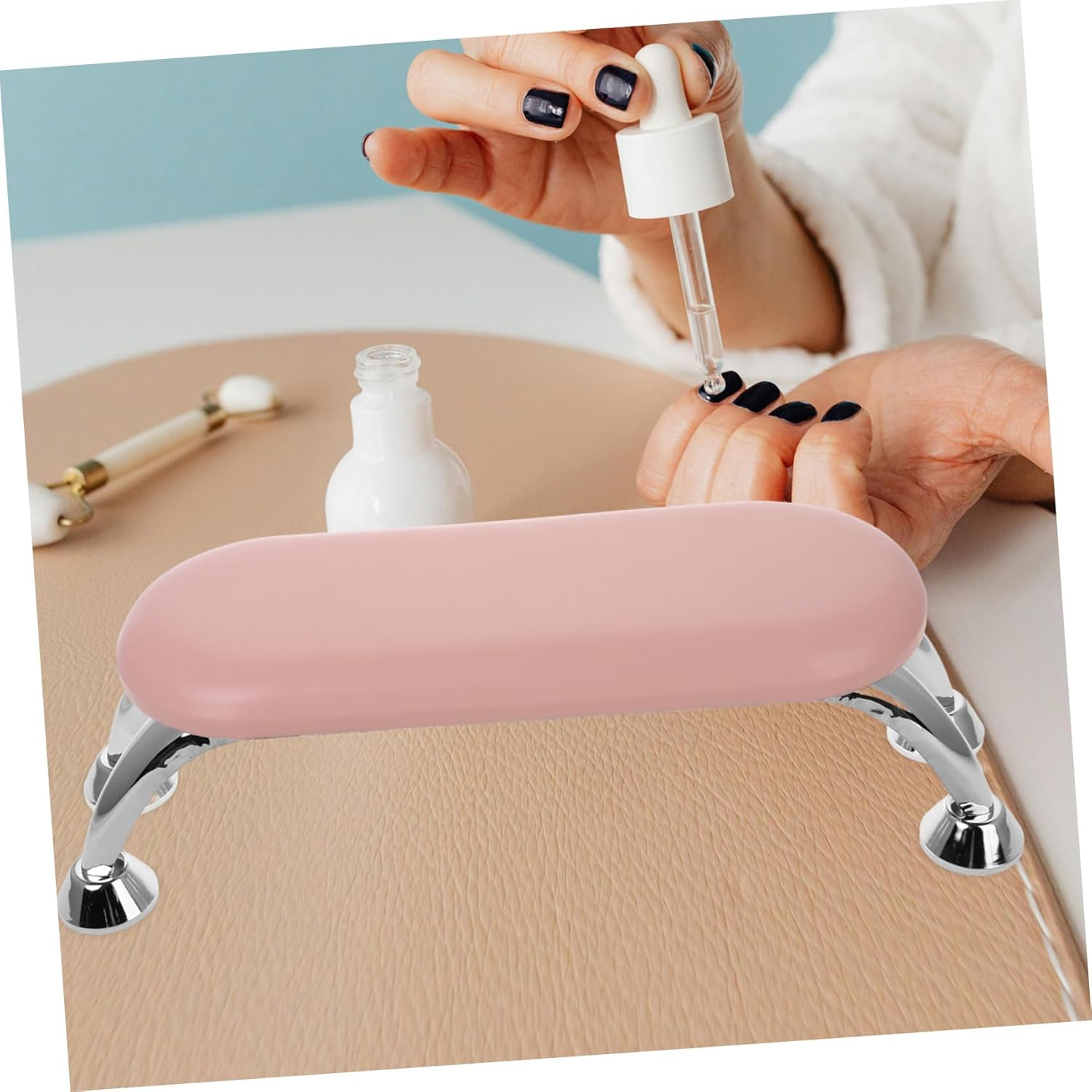 Didiseaon Nail Art Arm Rest Non Slip Manicure Hand Holder Pillow for Nail Salon Thickened Hand Rest for Nails for Professional Use and Home Manicures Ergonomic Design