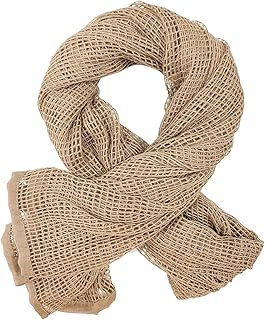 WINWAY Sniper Veil Camo Scarf Double Printing Tactical Military Camouflage Mesh Scarves for Hunting Shooting Wild Photography