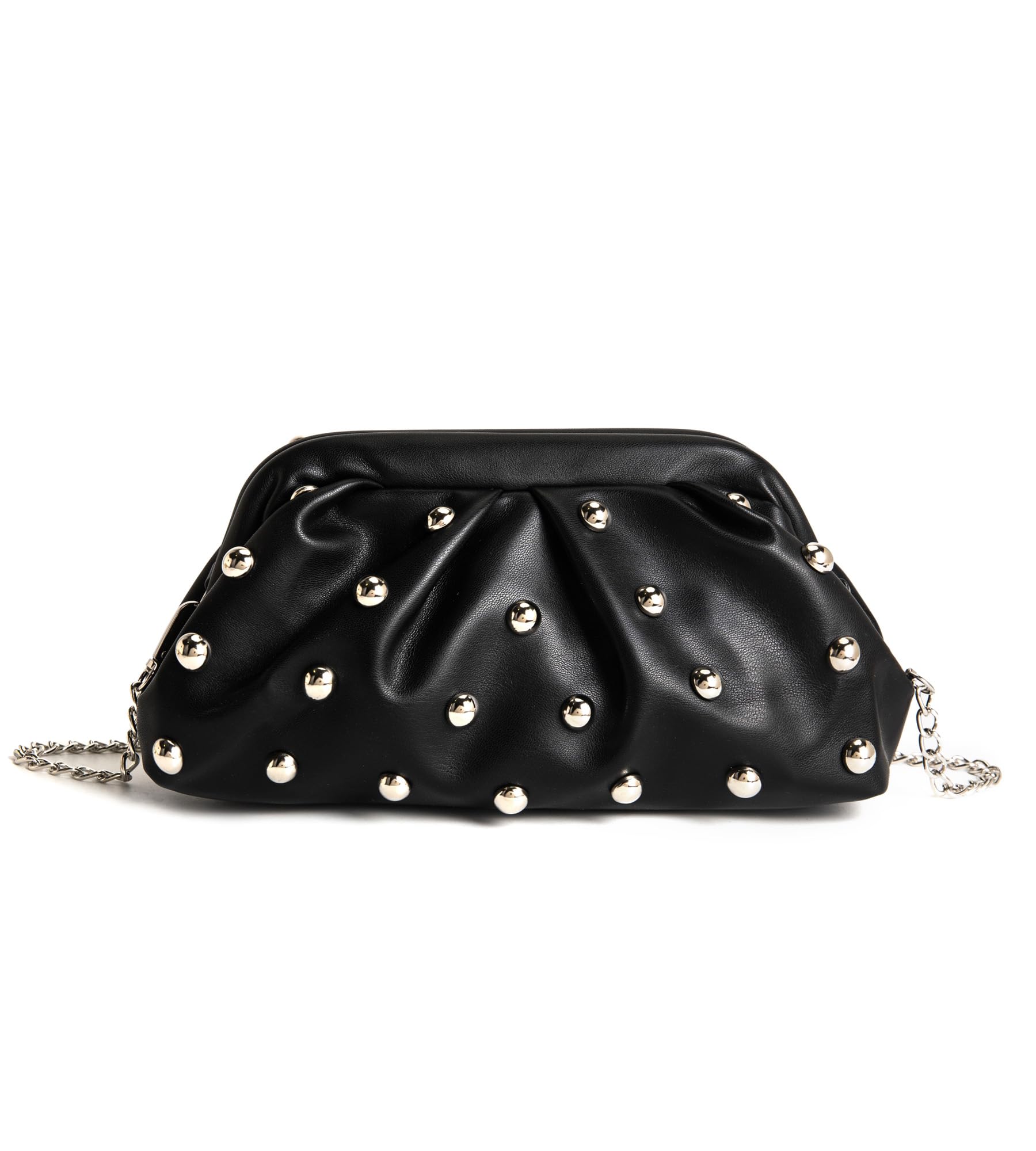 KingTo Soft Cloud Clutch Purse for Women, Rivet Dumpling Crossbody Bag