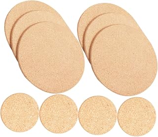 VANZACK 10 Piezas Estera de la Maceta Almohadillas platillos para macetas Plantas macetas en Interiores Lámina platillos de Maceta bandejas de Goteo para Plantas en Maceta Corcho