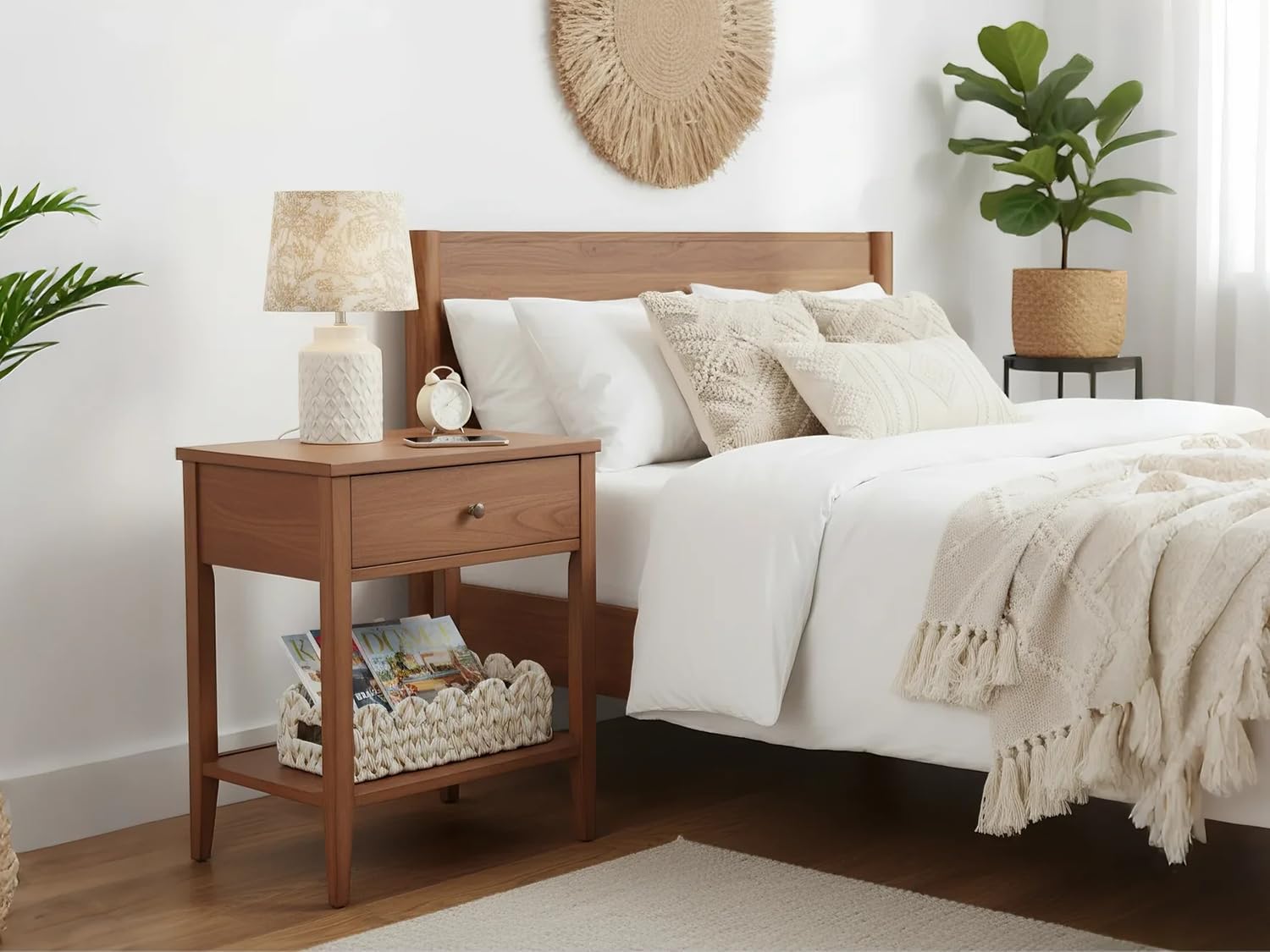 Toilet Basket,Set of 2 Scalloped Baskets for Paper Storage,Back of Toilet Tank Basket for Shelves,Countertop,Tank Topper,White,Rectangle