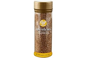 Wilton Gold Pearlized Sugar Sprinkles - Mini Gold Sprinkles