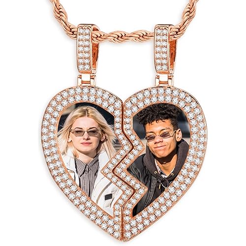 Chain Pendant Picture Chain Necklace for Men Memory Pendants Angel Wing Necklace with Pendant Customized Gifts for Her 18k Gold Hip Hop Jewelry