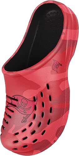 Miniatura 318 de FOCO - Sandalias de agua de jardín con logotipo de equipo de la NFL, para hombre Camuflaje tonal,logotipo grande de bloque