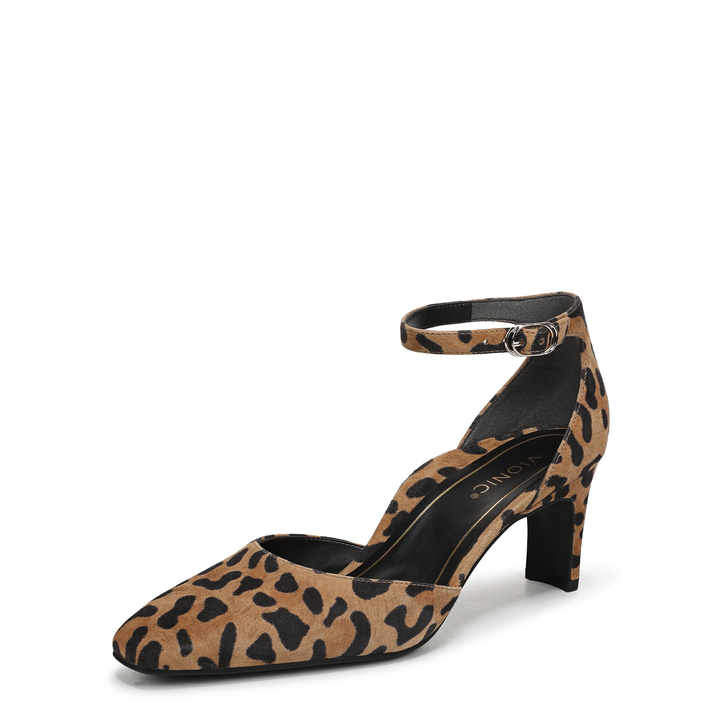 Vionic Abito da Donna Scarlett Tan Leopard 3.5 UK Medium Fit