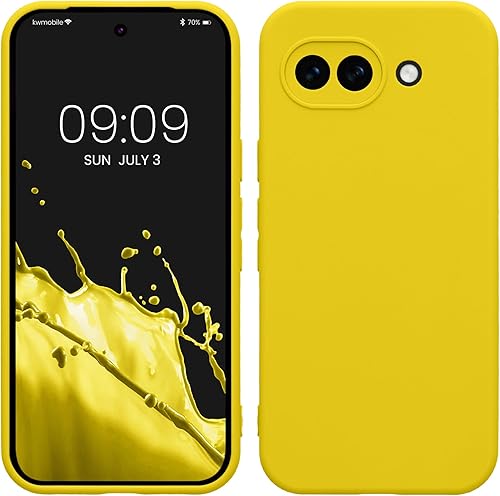Miniatura 226 de kwmobile Funda compatible con Google Pixel 9 Pro - Funda protectora delgada de TPU para teléfono - Acabado mate suave - Negro mate NEGRO MATE,Piedra