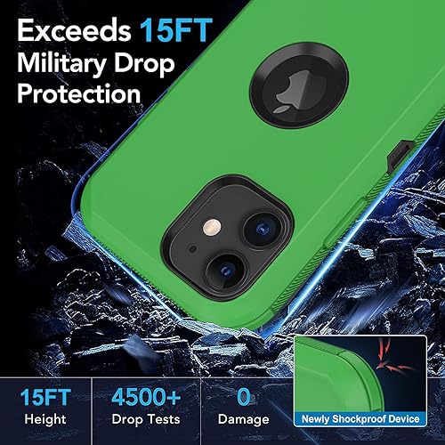 Miniatura 5 de Funda para iPhone 11, con protector de pantalla integrado, protección resistente contra caídas, cuerpo completo, a prueba de golpes, a prueba de