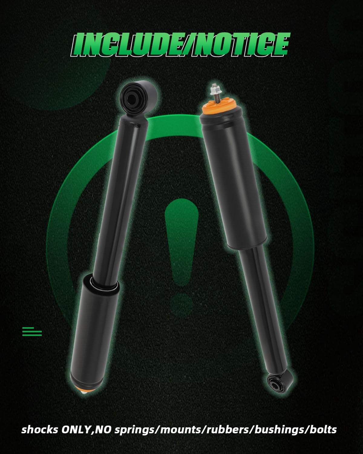 SCITOO 2Pcs Rear Shock Absorbers Shocks Struts for 1996-2000 for Honda Civic 349136 5647 5662