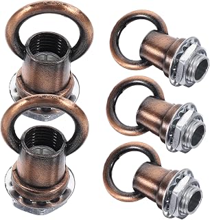 OSALADI 6pcs Nuts Ceiling Hooks Hanging Light Hook for Ceiling Eye Bolts Lighting Screw Full Teeth m10