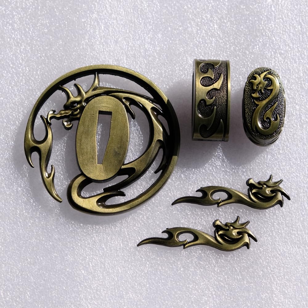 JAPANESE SAMURAI SWORD KOSHIRAE – TSUBA FUCHI KASHIRA MENUKI HJ81-HJ96 (HJ98, 3.14in-3.54in, 2.75in-3.14in,) — image 1