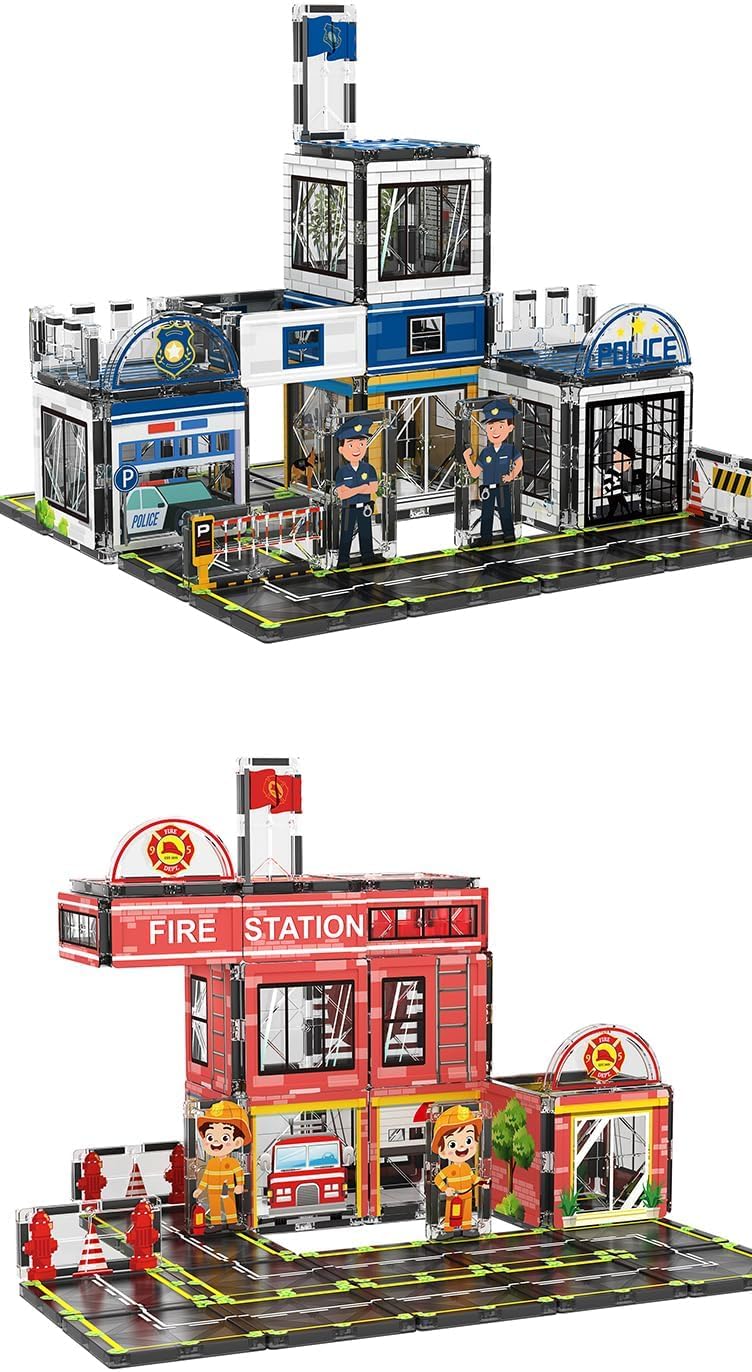 Magnetic Tiles, Theme Building Blocks Set, Magnet Building Blocks and STEM Preschool Toys for Toddlers Kids Ages 3-5 5-7 8-10