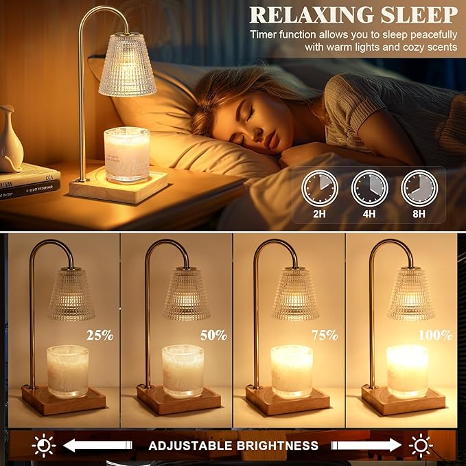 Lámpara Calentadora de Velas Hong-in con Temporizador y Dimer miniatura 3