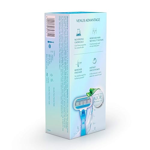 Miniatura 4 de Gillette Venus Maquinilla de afeitar original para mujer, 1 mango de afeitar y 1 cartucho, 1.000 unidades