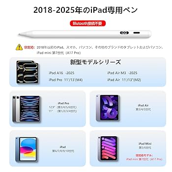Apple - たんさん専用　追加分　iPad Amazon | ipad ペンシル Mixoo 【LED電量表示・15分急速充電