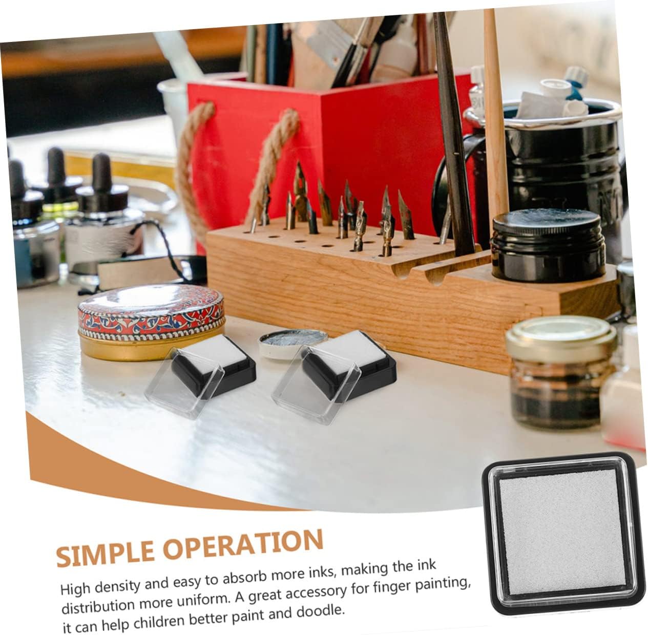 30pcs Fingerprint Ink Pads Multi-Function Hand Ink for Crafts Scrapbooking Creative Projects Non-Crack Design Safe for Boys and Girls