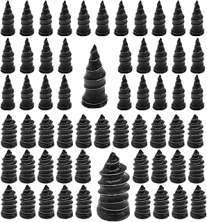 KEVWR 60PCS Tire Repair Rubber Nails Kit - Spiral Screw Plugs for Fast Puncture Fix on Cars, Motorcycles, Trucks & Tractors