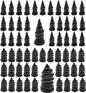 60PCS Tire Repair Rubber Nail, Vacuum Tire Repair Kits Spiral Rubber Nails, Tire Screw Plug Fast Tool Self Service Tire Repair Nail for car, Motorcycle, Truck, Tractor Tire Puncture Repair