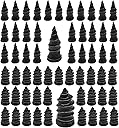 60PCS Tire Repair Rubber Nail, Vacuum Tire Repair Kits Spiral Rubber Nails, Tire Screw Plug Fast Tool Self Service Tire Repair Nail for car, Motorcycle, Truck, Tractor Tire Puncture Repair