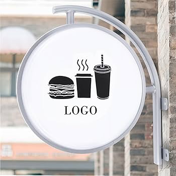 LED Leuchtkasten 50x50cm Doppelseitig - Werbeschild Für Geschäfte & Restaurants