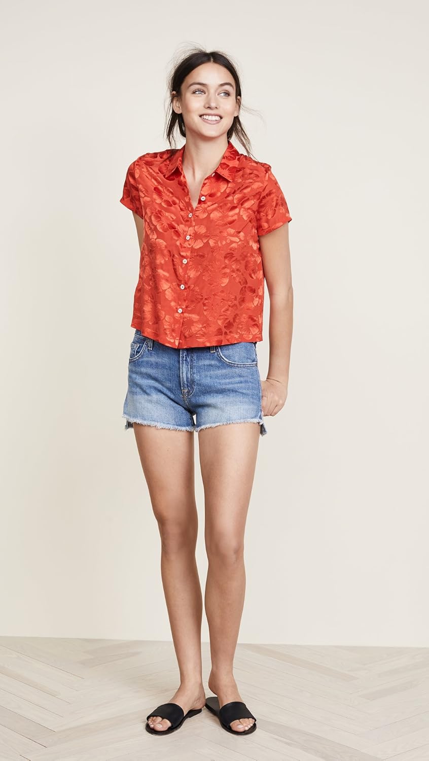 7 For All Mankind Women's Roll-Up Short - Image 5