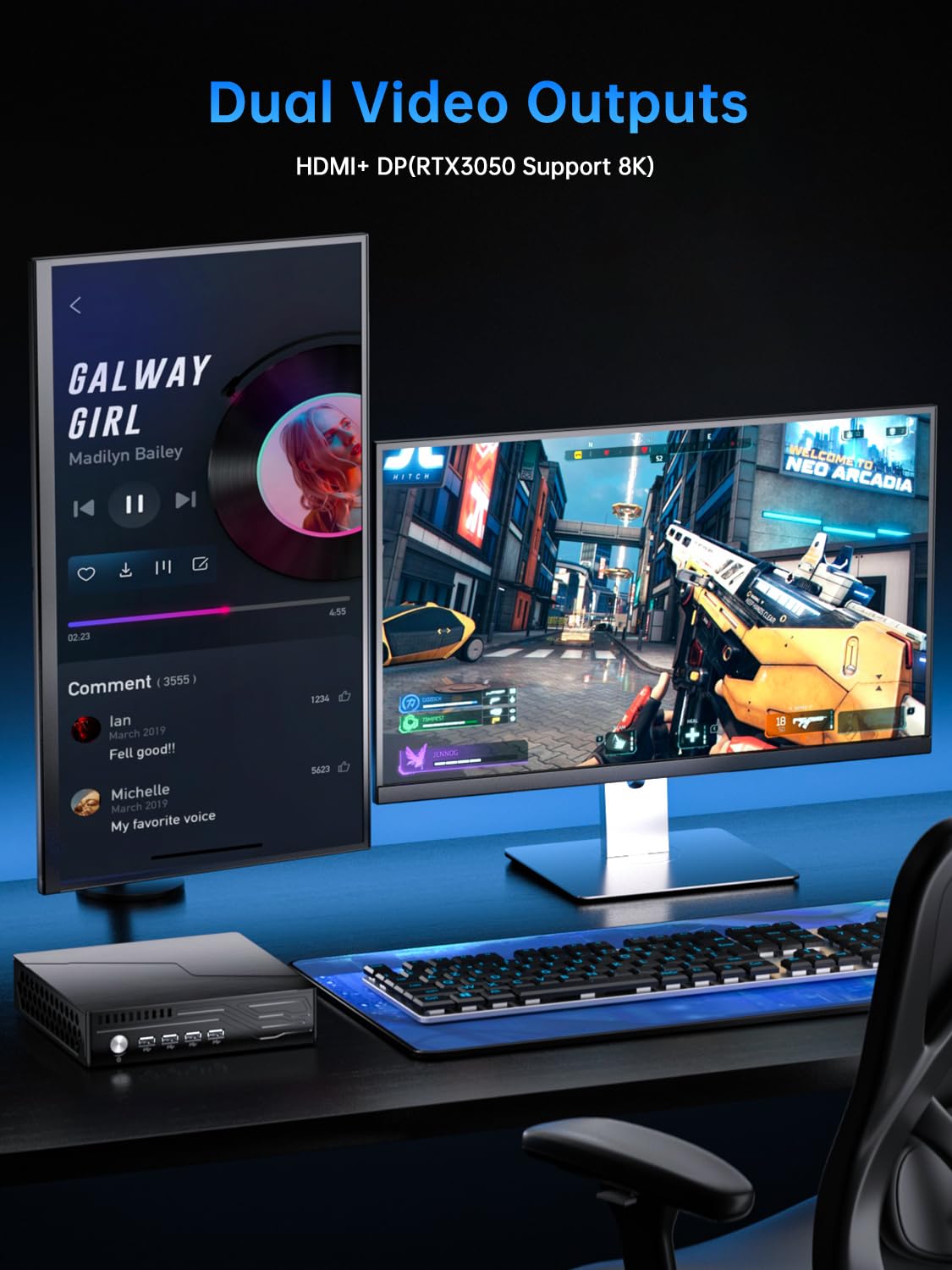 Amazon.com: Thdeukoty Mini Gaming Pc Core i5-9400F(6C, 6T, Up to