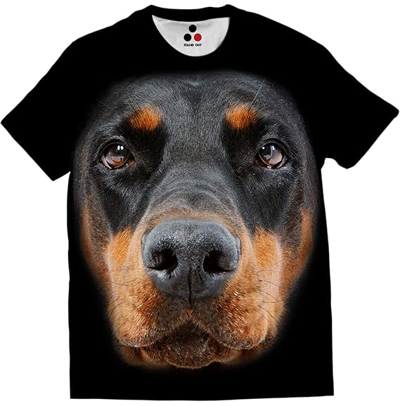 STAND OUT Doberman | Allover Print Unisex Dog T-Shirt