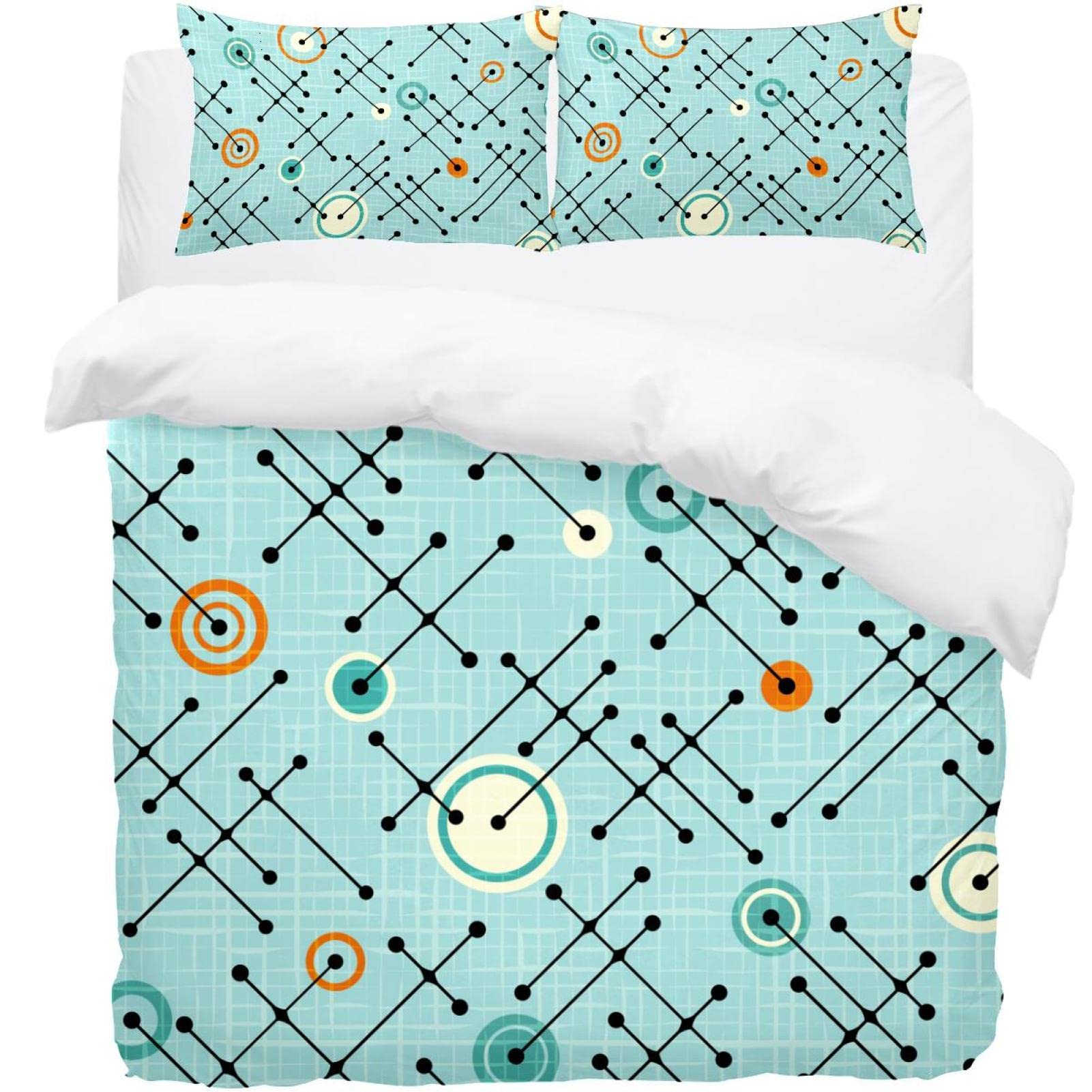 Housse de couette bleu nuit et taies d'oreiller pour créer un cocon de sommeil relaxant