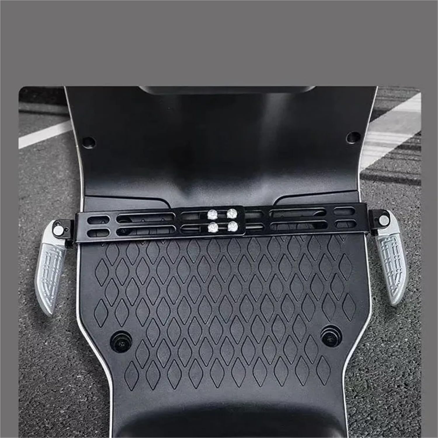 Bicycle Foot Pegs Universal Motorcycle Foldable Pedal Electric Vehicle Front Modification Accessories Battery Bracket for MTB,BMX,Cruisers& E-Bikes for Riding