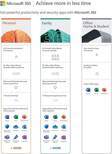 Miniatura 3 de Microsoft 365 Personal (Office) + Tarjeta de regalo Amazon de $10 | Suscripción de 12 meses | 1 persona | Word, Excel, PowerPoint | Descarga